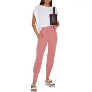 Walter Baker Elasticized-Waist Joggers In Antique Rose